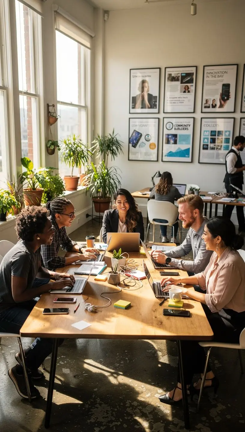 Modern classroom with students using tablets and laptops to enhance learning through digital tools.